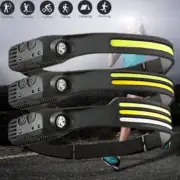 COB LED Headlamp USB Rechargeable Headlight Torch Work Light Bar Head Band Lamps