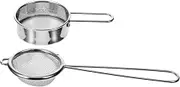 Flour Sieve for Baking 2pcs Metal Sieve Handle Fine Strainer for Kitchen Use