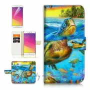 Turtle TPU Phone Wallet Case Cover For Samsung Galaxy A23 - 21558