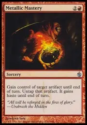 1x FOIL Metallic Mastery Mirrodin Besieged MtG Magic Red Uncommon 1 x1 Card