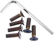 SOLUSTRE 6pcs Steering Wheel Fixing Bolts Set Hexagon Socket Screws for Auto Interior Accessories M5x15l Car Steering Wheel Bolts Quick Stable Installation