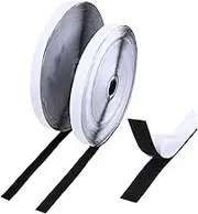 Veemoon 2Rolls Adhesive Hook Loop Tape Strong Self Adhesive Fasteners for DIY Projects Home Organization and Picture Hanging Durable and Versatile Strips for Smooth