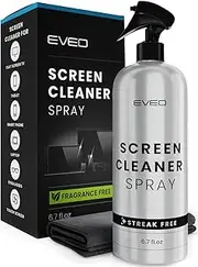 Screen Cleaner Spray - TV Screen Cleaner Spray and Wipe, Computer Screen Cleaner for Electronic Devices: TV, Laptop, iPhone, Ipad, Computer, MacBook- TV Cleaner for Smart TV-Microfiber Cleaning Cloth