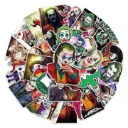 The Joker Themed Set of 50 Assorted Stickers Decal Set
