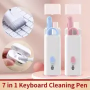 7 IN 1 Keyboard Cleaning Laptop PC Earphone Cleaner Brush Remover Key Puller GV