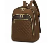 Backpack Purse for Women Mini Anti-theft Bag Waterproof Nylon Large Backpack-Brown