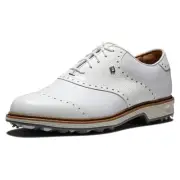 FootJoy Men's Premiere Series-Wilcox Golf Shoe, White/White, 9 9