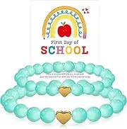 Denylo pro Back to School Bracelet Wish Strings Bracelet Set with Cards for First Day of School Teacher Gifts Supplies Decorative Accessories