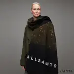 【ALLSAINTS】DIPDYE 豹紋羊毛圍巾BLACK/BROWN WV505Z