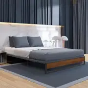 Sorrento Metal and Wood bed base - Single