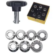 30.5mm-36.5mm stainless steel watch opener, watch back cover opener, watch repair tool for Rolex/Tudor Black Silver
