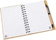 Operitacx Mini Notepad Bamboo Cover Compact Planner for Daily Planning Students Office Portable Memo Pad