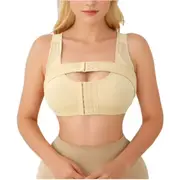 Womens' Front Closure Post-Surgery Posture Corrector Bra - Skin