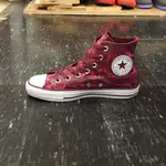 CONVERSE CHUCK TAYLOR ALL STAR 帆布 高筒 深紅色 紅色 酒紅色 玫瑰 549644C