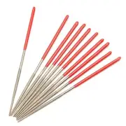 Diamond Needle File, 10-Pieces Mini Diamond Needle File Set, 2mm x Round 100mm
