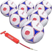 GoSports Premier Soccer Ball with Premium Pump - Available as Single Balls or 6 Packs - Choose Your Size