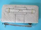 Guess Wristlet WALLET CLUTCH ID VEGAN Ladies Faux Leather La Vida Logo $50 RV