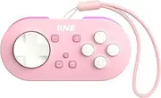 IINE Micro Bluetooth Controller, Pocket-sized Mini Gamepad for Switch/PC/Android/IOS, Pocket Game Controller with Auto-Fire Function/RGB Light/Keychain/Keyboard Mode (pink)