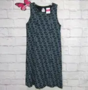 Fresh Produce Marissa Dress Blue Tidepool Geo Sleeveless Keyhole Back sz. XS NWT