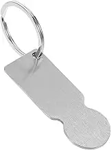 Sewroro Trolley Token Keychain Stainless Steel Shopping Cart Release Coin Lightweight Portable for Daily Use Practical Trolley Opener for