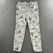 Buffalo David Bitton Womens Jeans White 8/29 Havana Ankle Skinny Cotton Blend