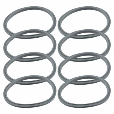 8 Pack Gray Gaskets Replacement Parts for NutriBullet NB-101 NB-201 Blenders