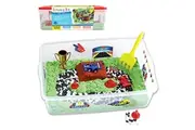 Creativity for Kids Sensory Bin: Race Track - Toddler Toys for Kids Ages 3-4+ Pretend Play, Sensory Learning Toys with Car Track, Gifts for Kids