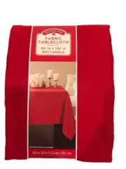 Holiday Time Tablecloth Fabric 60X102” Christmas Rectangle Tablecloth
