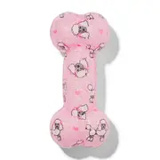 All Day Poodle TPR Bone Dog Toy Pink