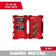 Milwaukee Step Drill Cobalt Step Bit Kit stainless steel (3-Piece) 3-flat