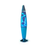 Metallic Peace Motion Lava Lamp - Blue