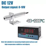12V 0-10V Infrared Thermometer Sensor Non-contact Temperature Tool W/ Controller