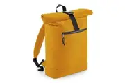 Bagbase Rolled Top Recycled Backpack (Mustard Yellow) (One Size)