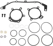 X AUTOHAUX No.11361440134/11361433817 Timing Cover Gasket Set for BMW 325i Base 2.5L 2001-2005 Long-Lasting Sealing O-Ring Seal Repair Kit 1 Set