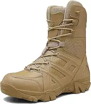 [Zivopah] Men's Tactical Boots Waterproof Military Work Boots Desert Combat Army Combat Boots for Hiking Motorcycle Climbing