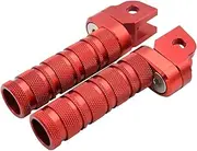 Motorcycle CNC Pedal Foot Pegs FootRest Footpegs Compatible with VTR250 VFR800R VFR1200X VFR1200F CB400F CB400SF CBR600RR CBR1000RR(Red)
