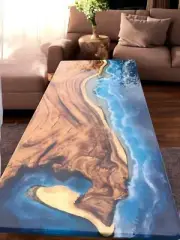36"x72" Ocean Wave River Beach Dining Table Top Console Bar Desk Hotel Desk Deco