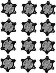 Yardwe Golf Nails for Shoes 12pc Replacement Spikes Set for Courses Weather Conditions