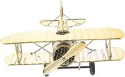HOOTNEE Vintage Airplane Model Retro Metal Aircraft Decoration for Home Decor Office and Cafes Unique Iron Plane Adornment Present for Aviation Enthusiasts