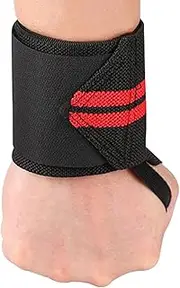 Gym Wrist Wrap - Adjustable Wrist Support - Weight Lifting Wrist Wraps Support, Gym Strap, Wrist Support Wrap, Gym Accessories for Working Out & Protection