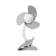 Dreambaby Ezy-Fit Clip-On Outdoor Cooling Fan For Baby Stroller/Pram Grey/White