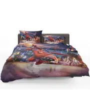 v3908 Bed Sheets Big Hero Movie Baymax Hiro Hamada Duvet Cover Set Kids Pillowcase Bed Sheets IU3908