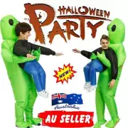 Halloween Alien Inflatable Costume Blow Up Suits Party Cosplay Adult & Children