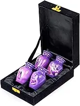 Nagina International Keepsake Urns Small for Human Ashes Set of 4 | Mini Funeral Cremation Pot with Velvet Box | Cremated Remains Storage Container & Box