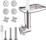 Kitchee Meat Food Grinder Sausage Attachment - Compatible with KitchenAid Mixers