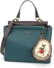 NEW Chala Satchel Crossbody Tote Turquoise Blue Pleather HEDGEHOG-A Coin Purse