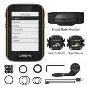 GPS Bike Computer ANT+Bluetooth5.0 Bicycle Speedometer Odometer Multi-Language
