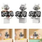 Digital Alarm Clock Bedroom Table Electronic Clock Multifunctional Room Desktop