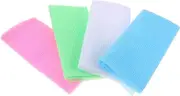 4Pcs Exfoliating Back Scrubber Towels Cloth for Body Wash Bath Towels for Gentle Cleansing Comfortable and Convenient Exfoliating Cloth