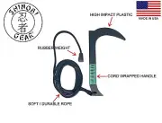 Plastic Ninja Training Kusari-Gama V4 With Rubber Weight-Emerald Green Cord Wrap